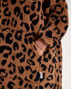 Leopard Print Hooded Blanket