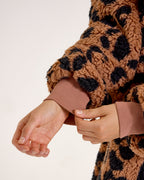 Leopard Print Hooded Blanket