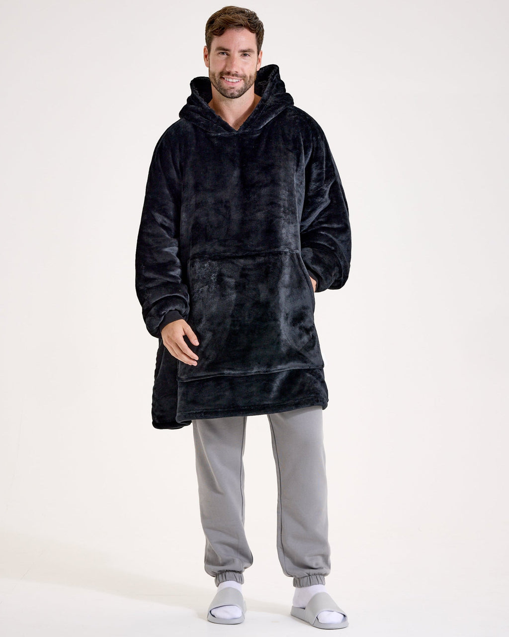 Black Hooded Blanket