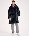 Black Hooded Blanket