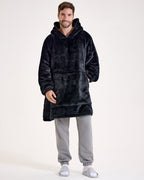 Black Hooded Blanket