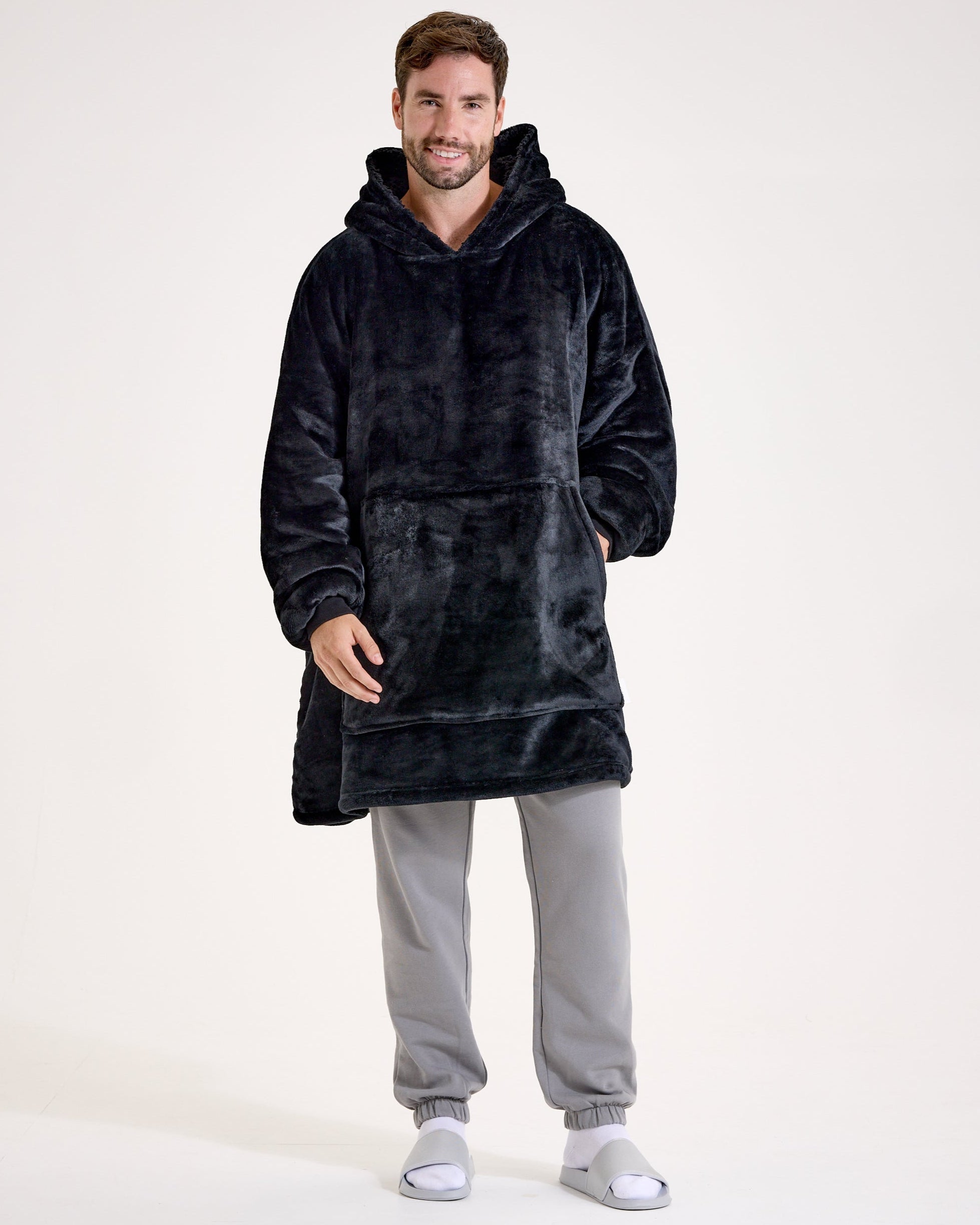 Black Hooded Blanket