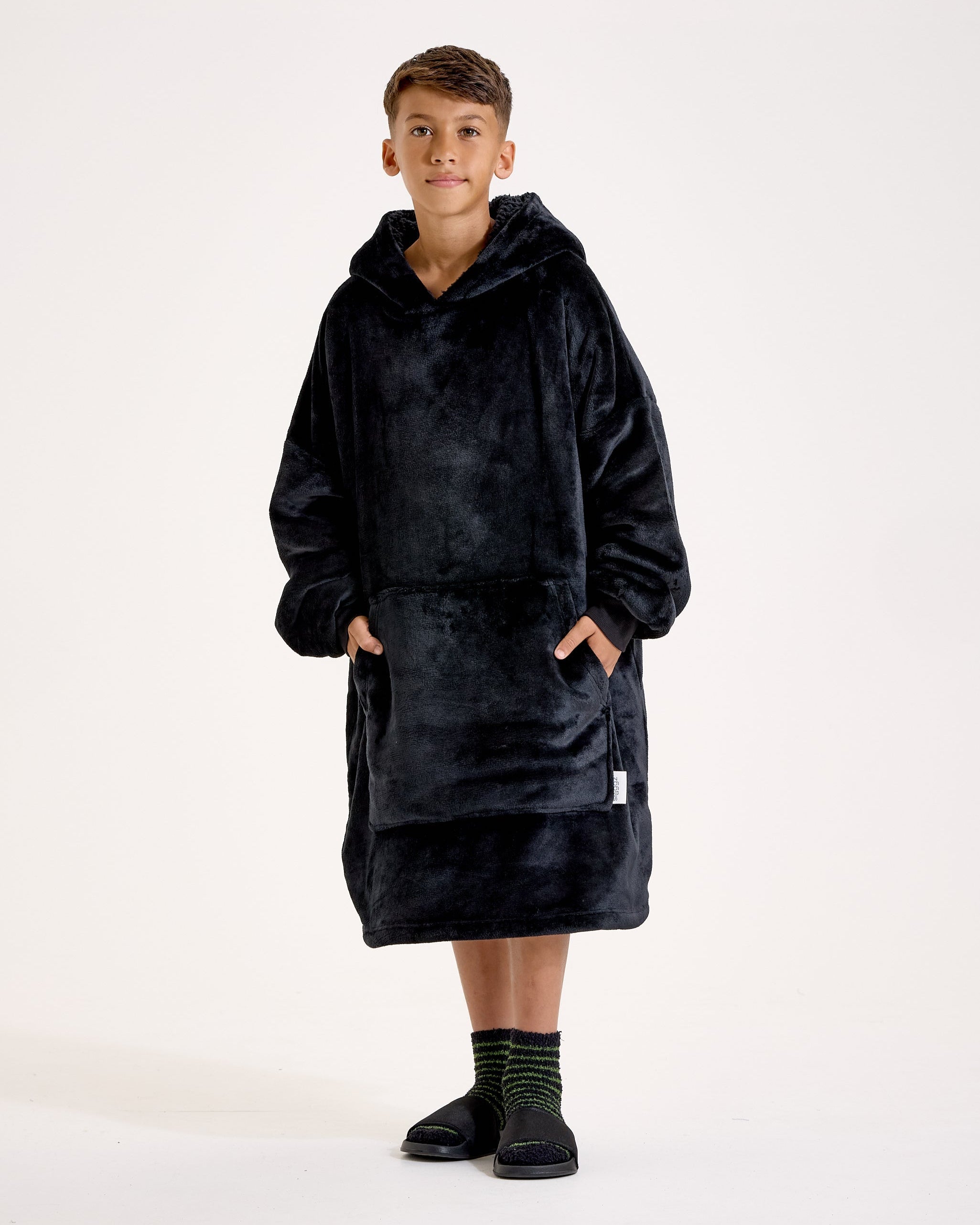 Black Hooded Blanket