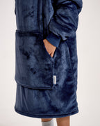 Kids Navy Hooded Blanket