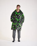 Football Graffiti Hooded Blanket