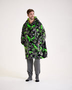 Football Graffiti Hooded Blanket