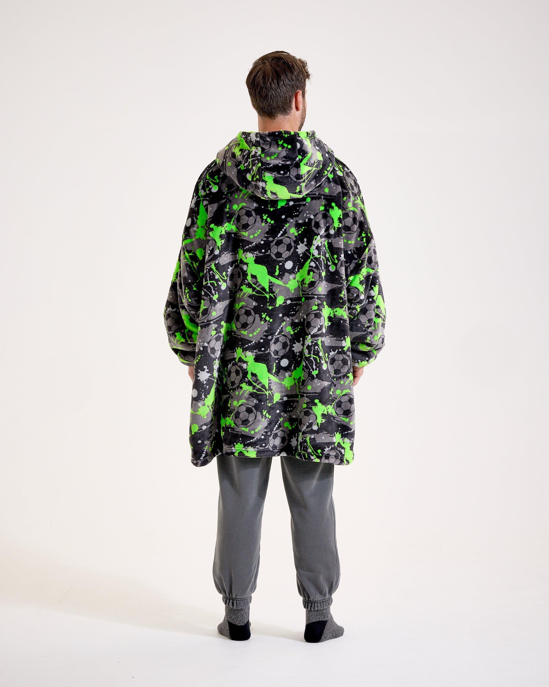 Football Graffiti Hooded Blanket