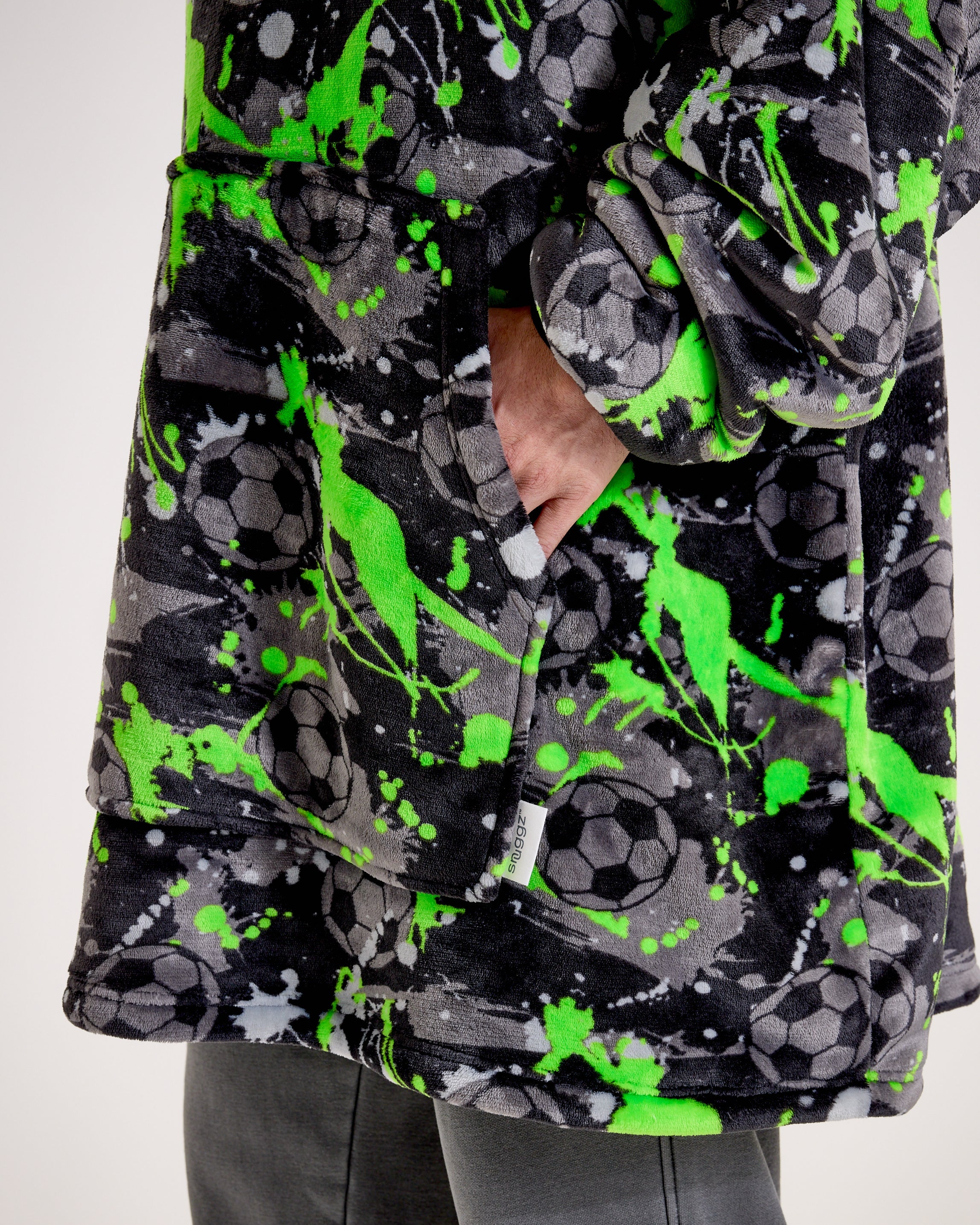 Football Graffiti Hooded Blanket