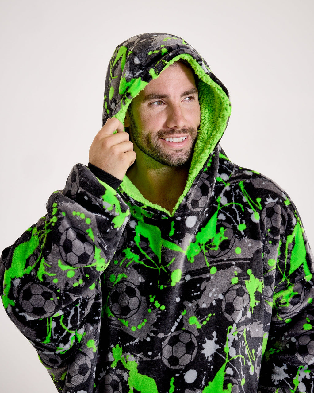 Football Graffiti Hooded Blanket