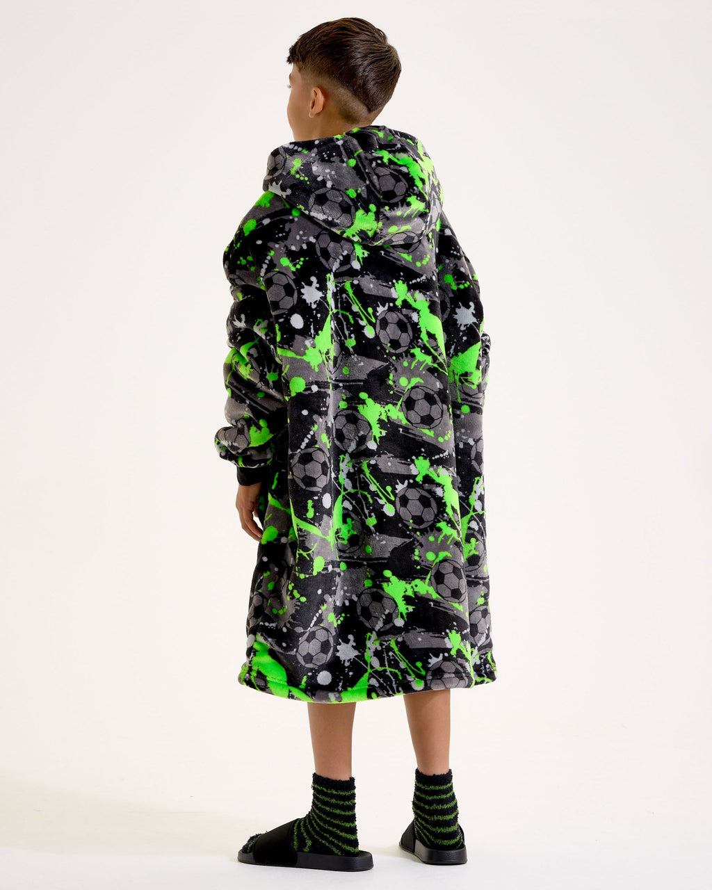 Football Graffiti Hooded Blanket