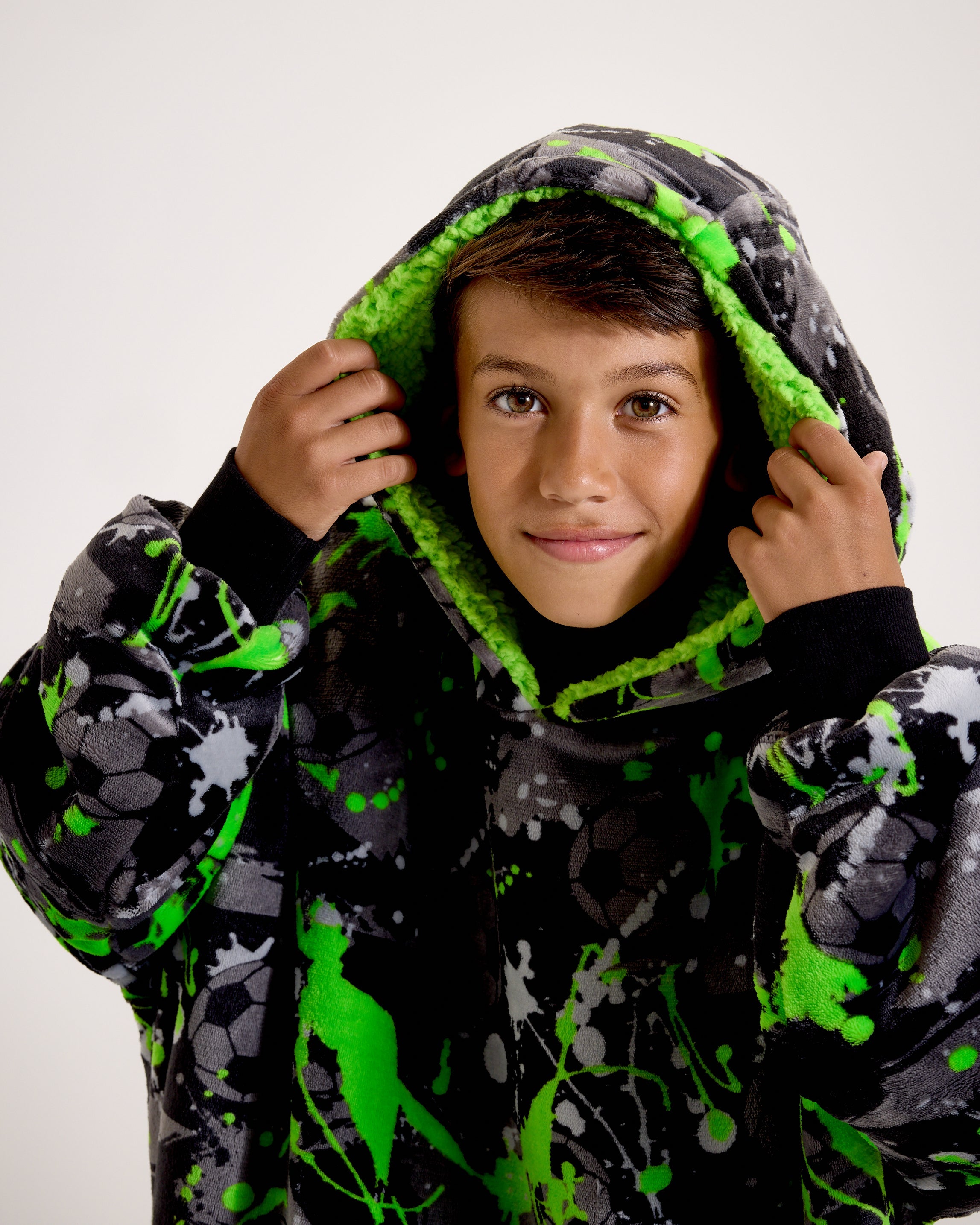 Football Graffiti Hooded Blanket