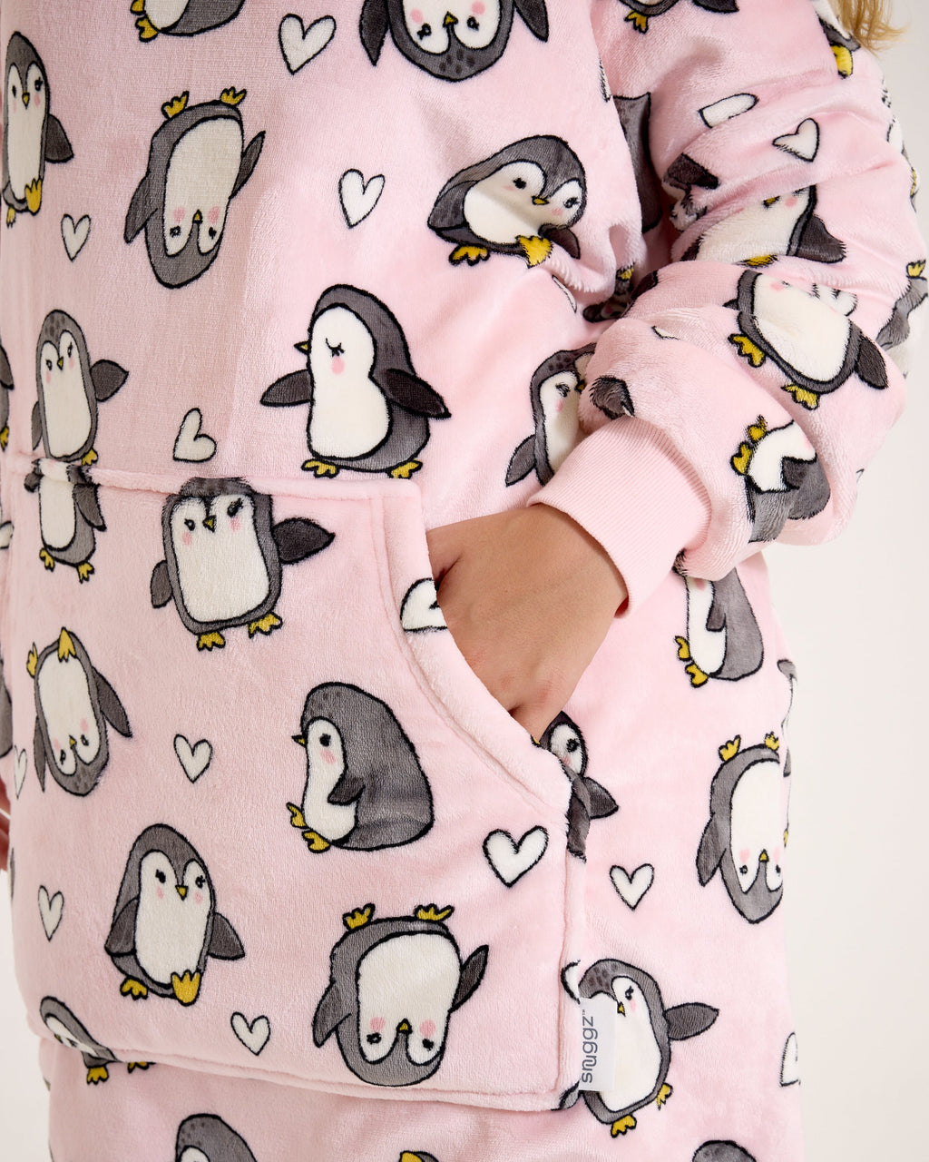 Kids Penguin Hooded Blanket