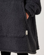 Charcoal Grey Hooded Blanket