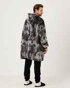 Kids Grey Camo Hooded Blanket