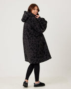 Kids Charcoal Animal Hooded Blanket