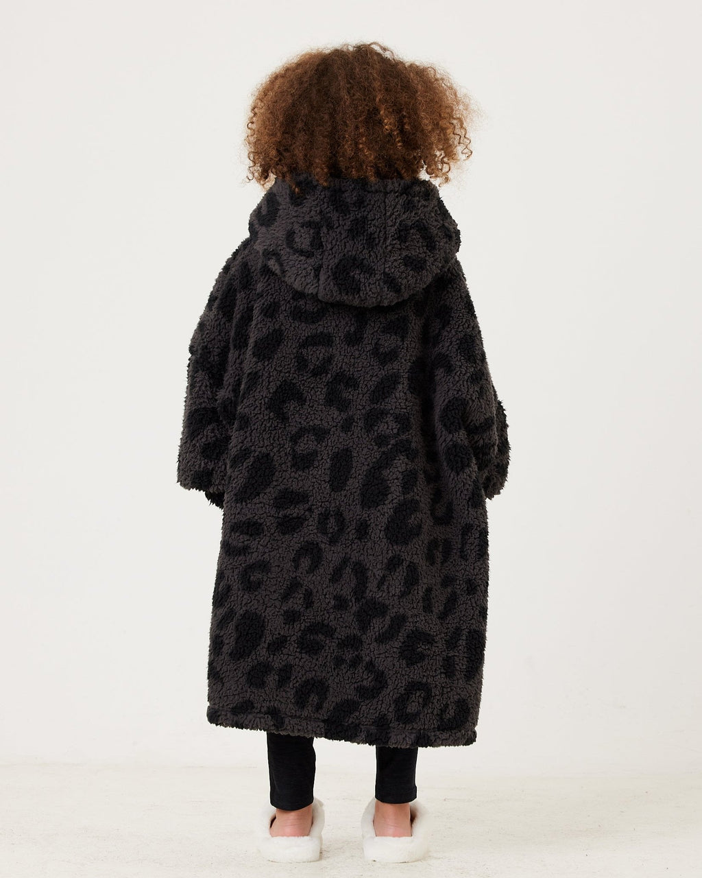 Kids Charcoal Animal Hooded Blanket