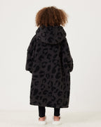Kids Charcoal Animal Hooded Blanket