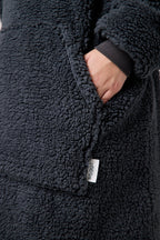 Kids Charcoal Grey Hooded Blanket