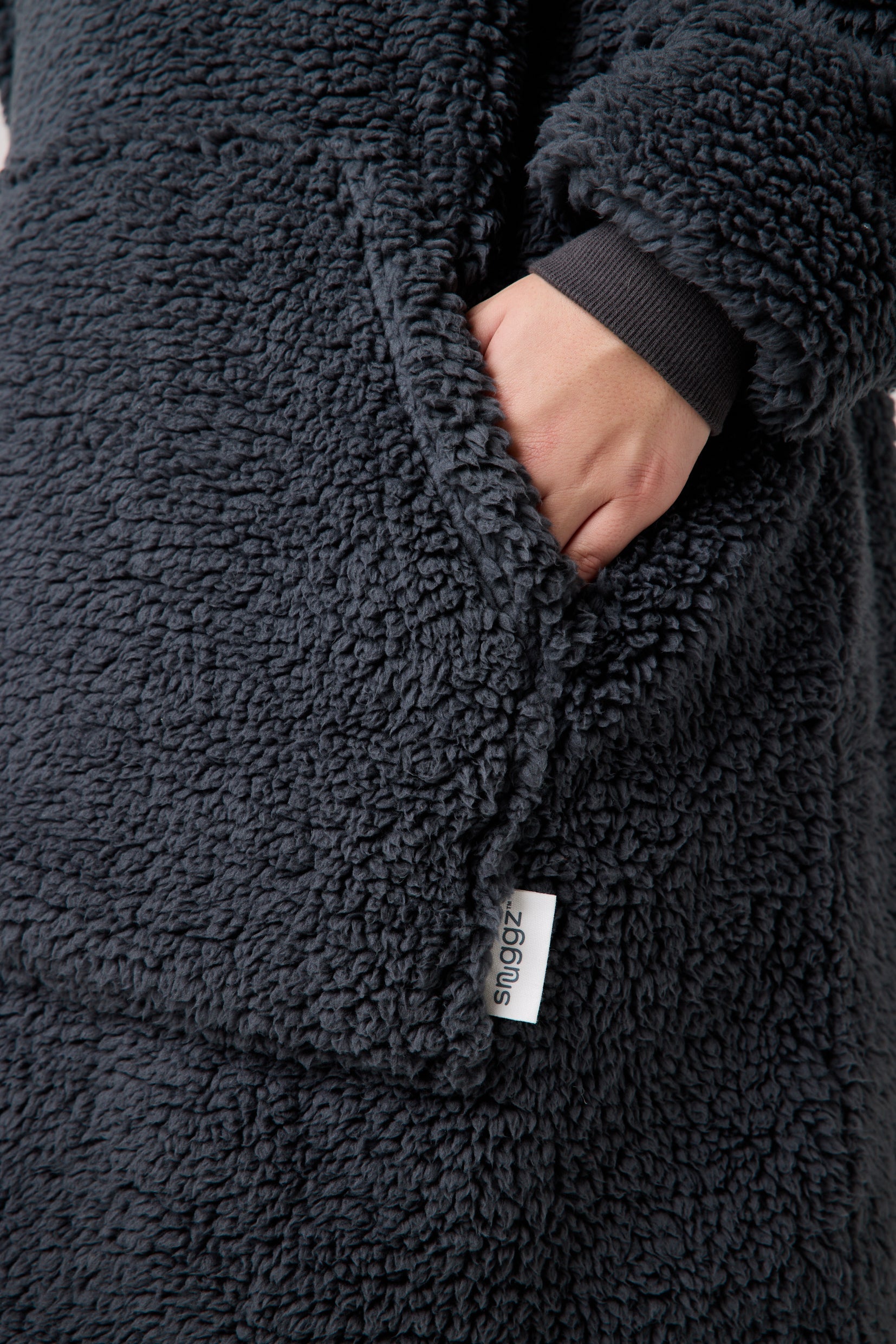 Kids Charcoal Grey Hooded Blanket