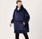 Kids Navy Hooded Blanket