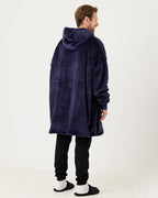 Navy Hooded Blanket