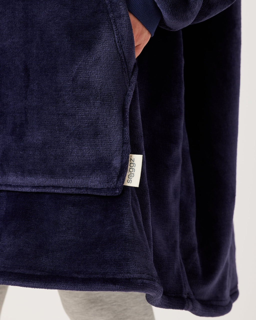 Navy Hooded Blanket
