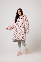 Kids Penguin Hooded Blanket