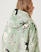 Kids Safari Animal Hooded Blanket