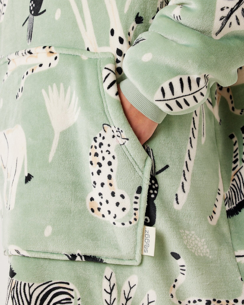 Safari Animal Hooded Blanket