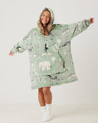 Safari Animal Hooded Blanket