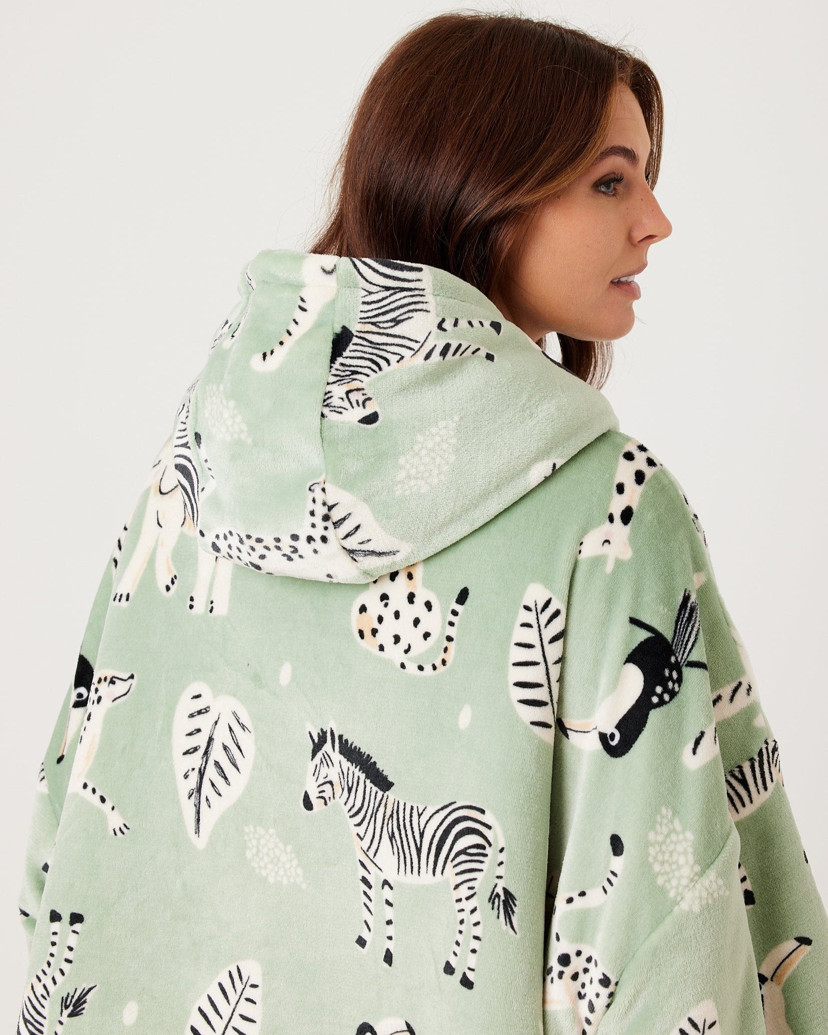 Safari Animal Hooded Blanket