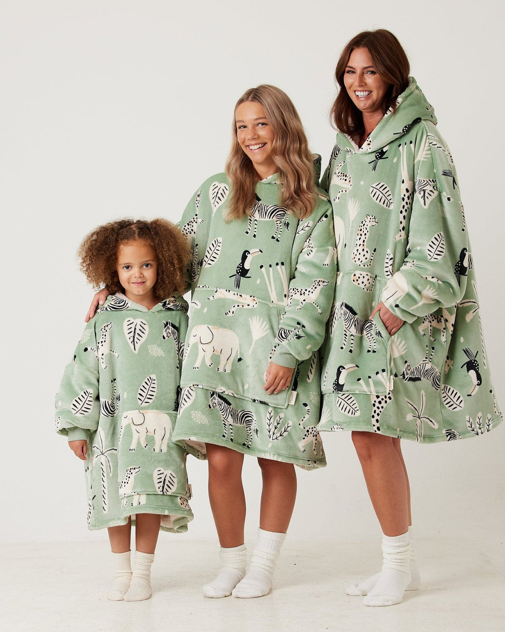 Safari Animal Hooded Blanket