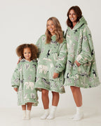 Safari Animal Hooded Blanket