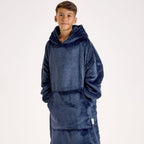 Navy Hooded Blanket